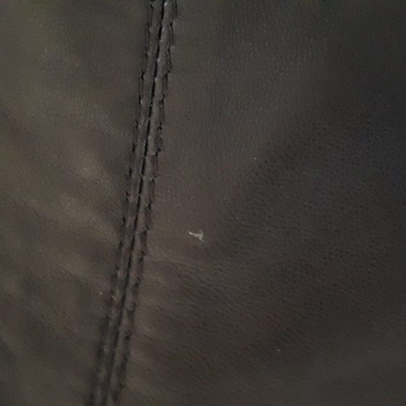 Jeanswest black genuine leather Skirt Size 14 - Picture 10 of 12